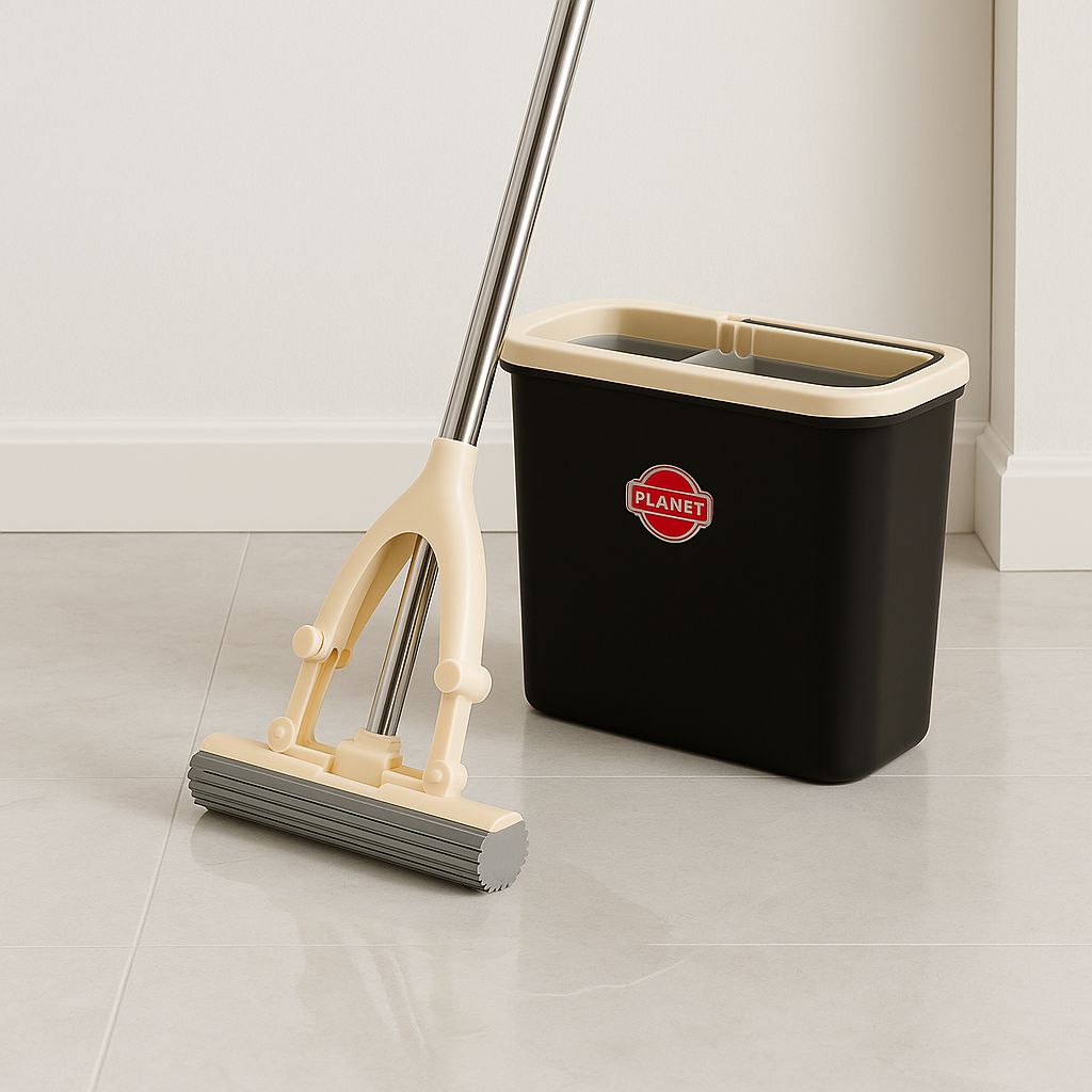 CleanBax® Sünger Mop Seti – 8 LT Kapasiteli